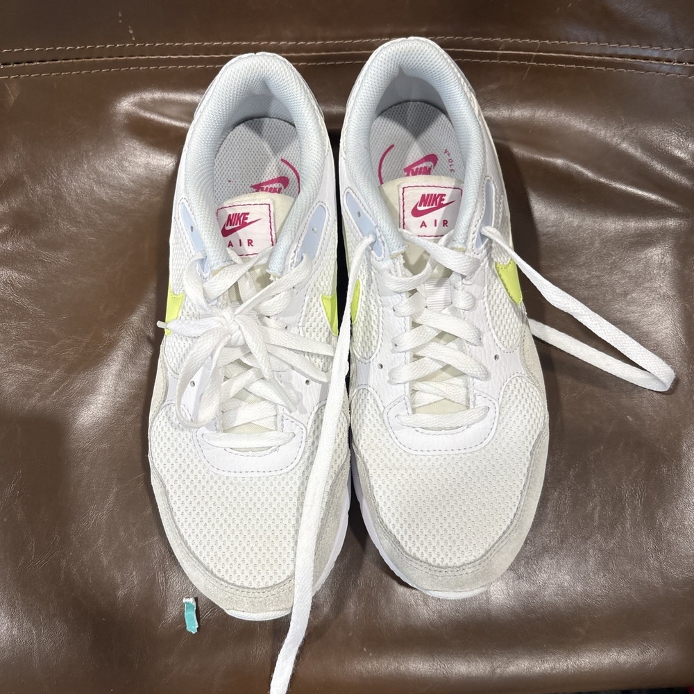 Size 8.5 - Nike Air Max SC White Lemon Fireberry W